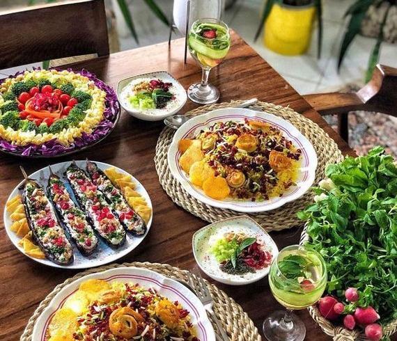 عکس سفره ارایی و تزیین غذا