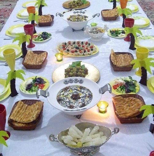 عکس سفره ارایی و تزیین غذا