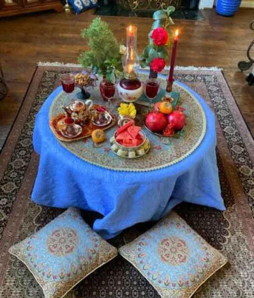 عکس سفره یلدا ساده و شیک