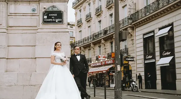 عکس عروسی پاریس