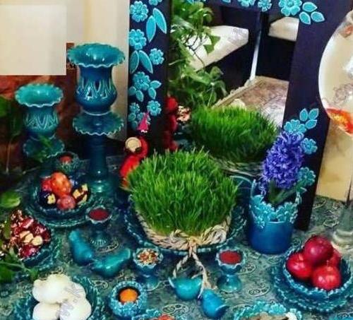 عکس تزیین ظروف سفره هفت سین