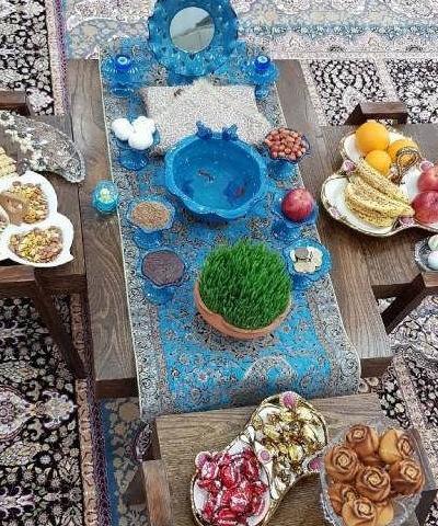 عکس تزیین ظروف سفره هفت سین