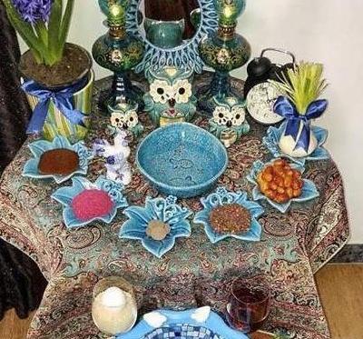 عکس تزیین ظروف سفره هفت سین