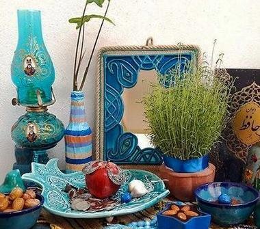 عکس تزیین ظروف سفره هفت سین