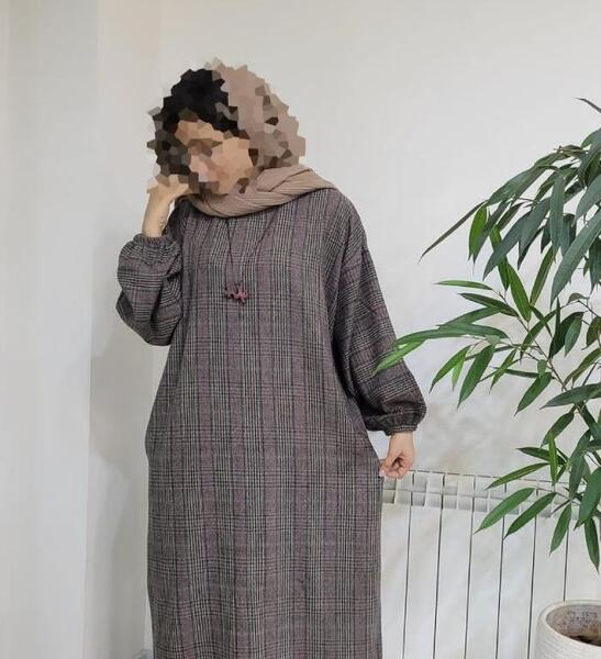 عکس مانتو چهارخونه بلند