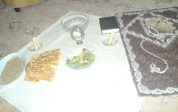 عکس سفره بی بی سه شنبه