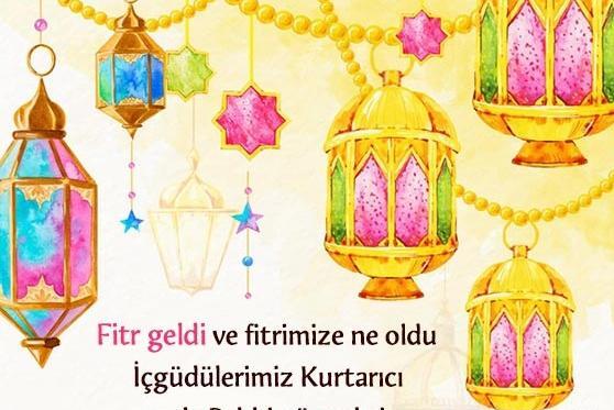 عکس تبریک عید فطر به زبان ترکی