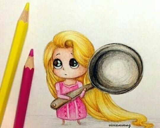 عکس نقاشی گیسو کمند