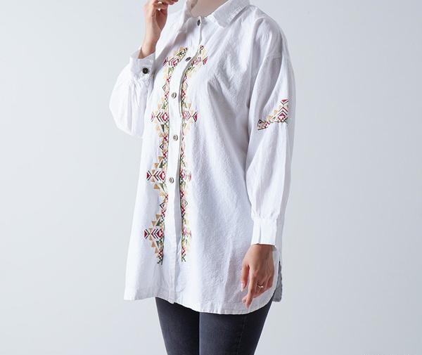 عکس مانتو گلدوزی شده
