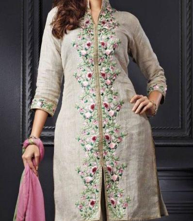 عکس مانتو گلدوزی شده