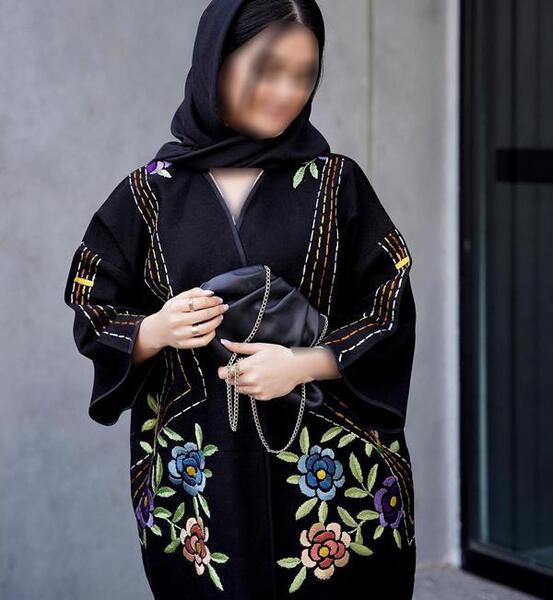 عکس مانتو گلدوزی شده