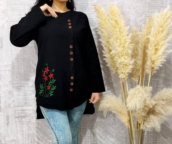 عکس مانتو گلدوزی شده