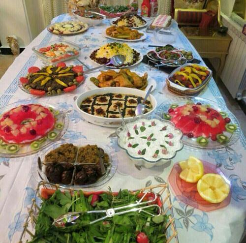 عکس سفره لاکچری