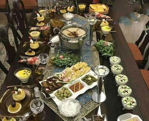 عکس سفره لاکچری