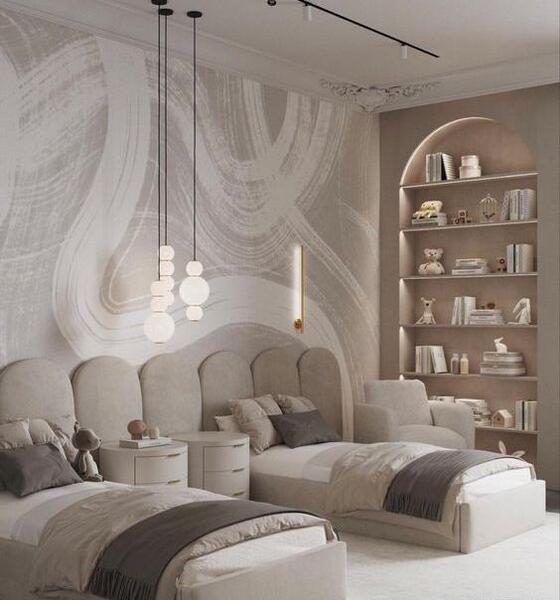 عکس دیزاین اتاق خواب دخترانه