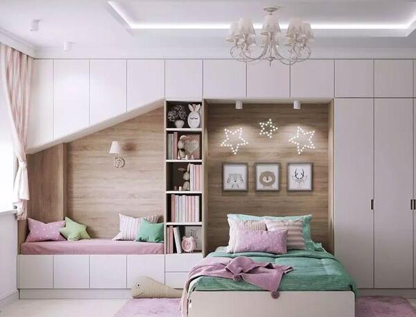 عکس دیزاین اتاق خواب دخترانه