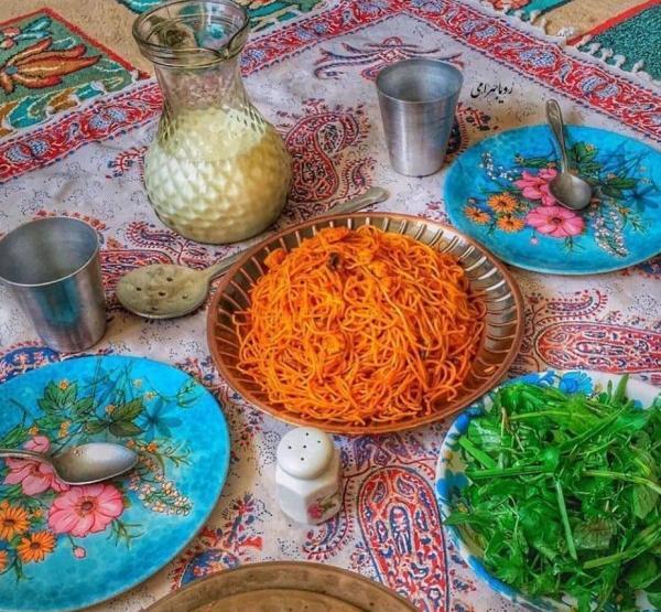عکس سفره ناهار ساده