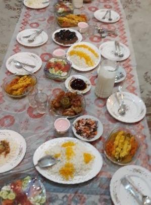 عکس سفره ناهار ساده