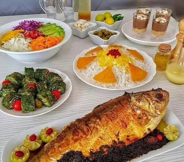 عکس سفره ناهار ساده