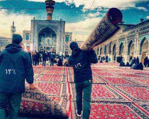 عکس نوشته دلتنگی برای حرم امام رضا