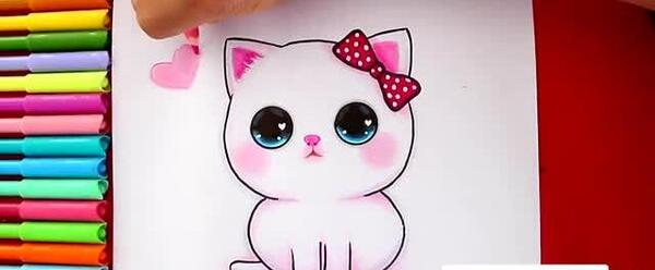 عکس نقاشی گربه ملوس