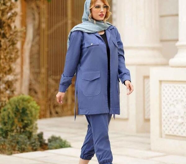 عکس مانتو و شلوار لی اسپرت