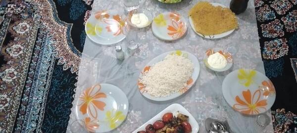 عکس سفره جوجه کباب