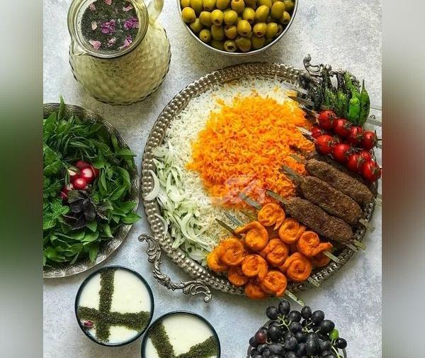 عکس سفره جوجه کباب