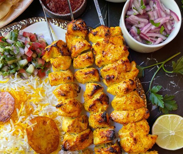 عکس سفره جوجه کباب