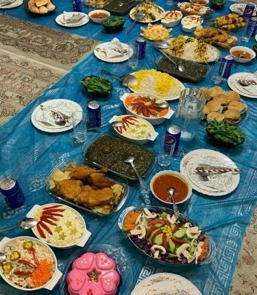 عکس سفره جوجه کباب