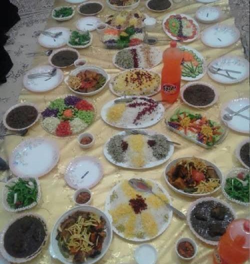 عکس سفره آرایی ناهار