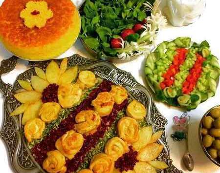 عکس سفره آرایی ناهار