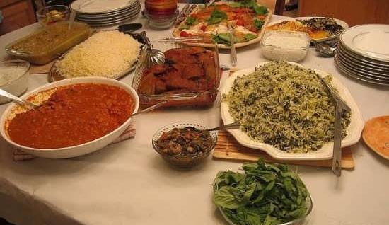 عکس سفره آرایی ناهار