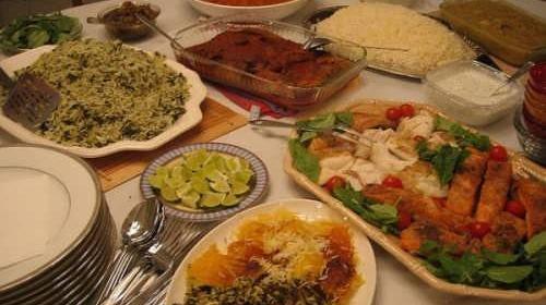 عکس سفره آرایی ناهار