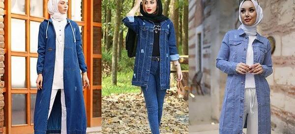 عکس مانتو جین ذغالی
