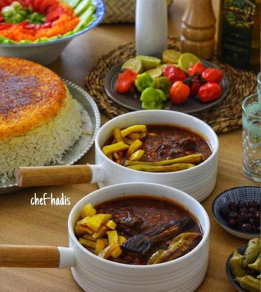 عکس سفره قیمه