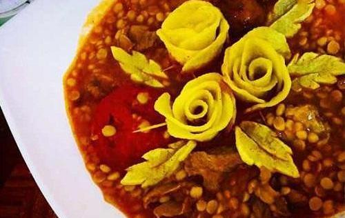 عکس سفره قیمه