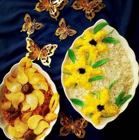 عکس سفره قیمه