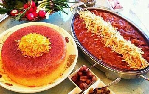 عکس سفره قیمه