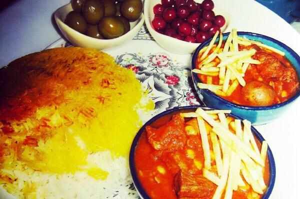 عکس سفره قیمه