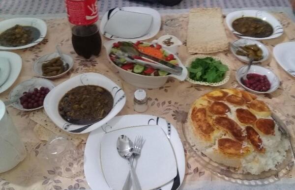 عکس سفره قیمه