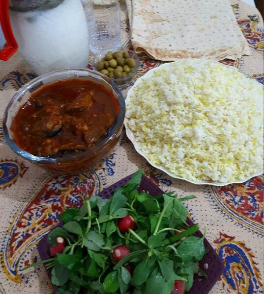 عکس سفره قیمه