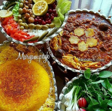 عکس سفره قیمه