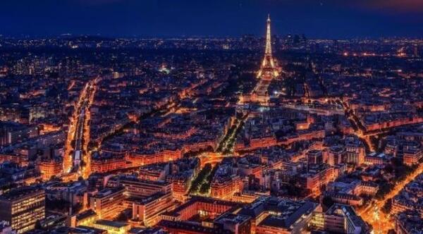 عکس شهر پاریس در شب
