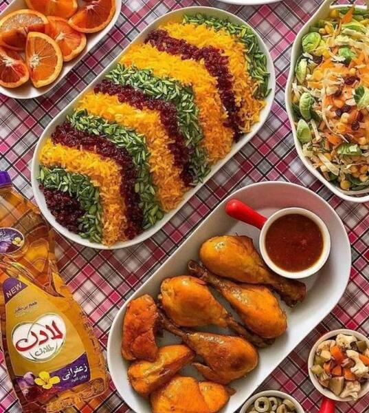 عکس سفره شام لاکچری