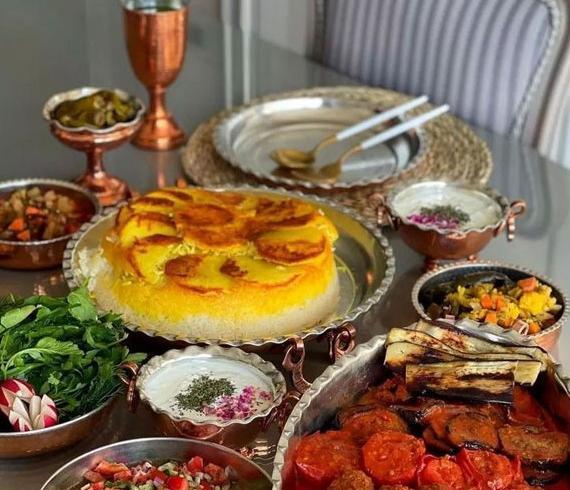 عکس سفره شام لاکچری