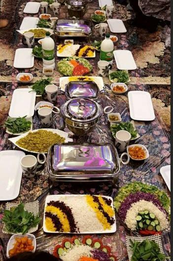 عکس سفره شام لاکچری