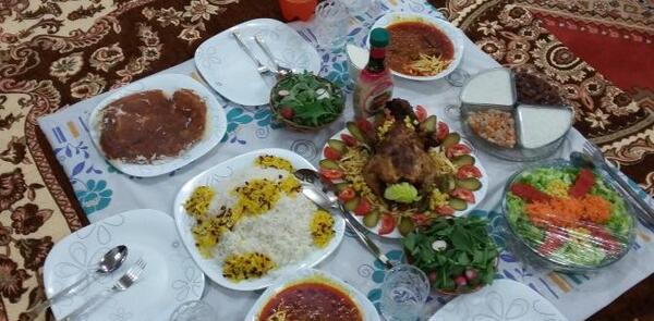 عکس سفره شام لاکچری