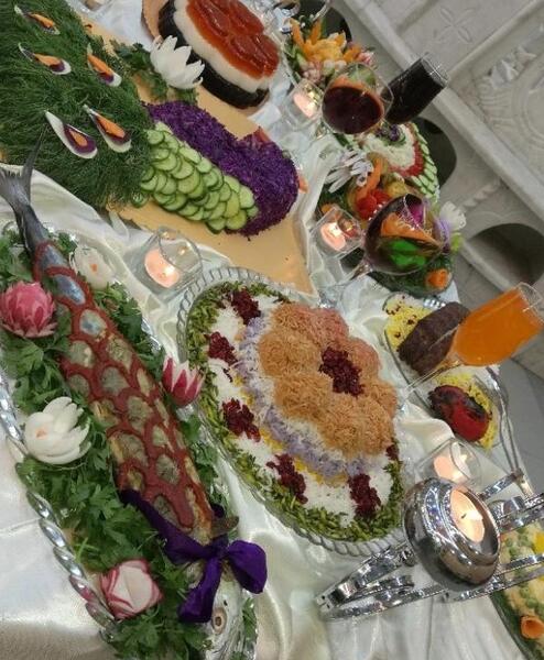 عکس سفره شام لاکچری
