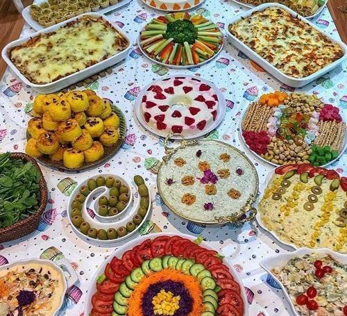 عکس سفره شام لاکچری